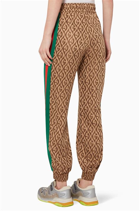 brown gucci joggers